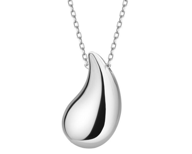 Rhodium Plated Silver Necklace 