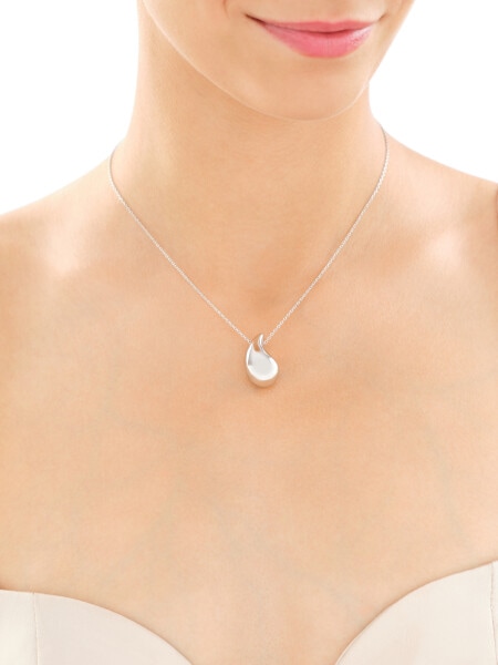 Rhodium Plated Silver Necklace 
