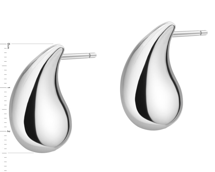 Kolczyki srebrne - łezki