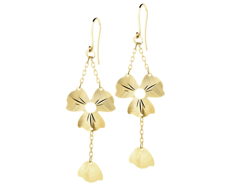 14 K Yellow Gold Dangling Earring