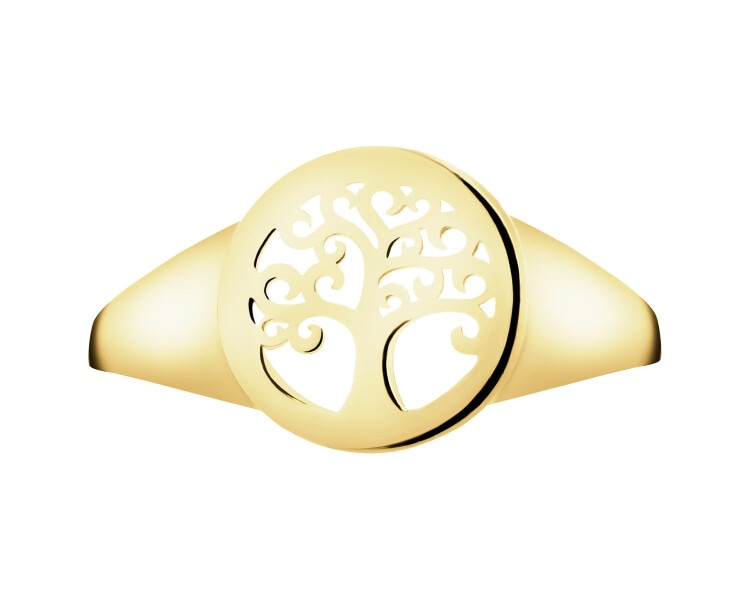 9 K Yellow Gold Signet Ring