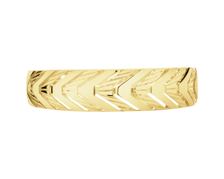 9 K Yellow Gold Band Ring