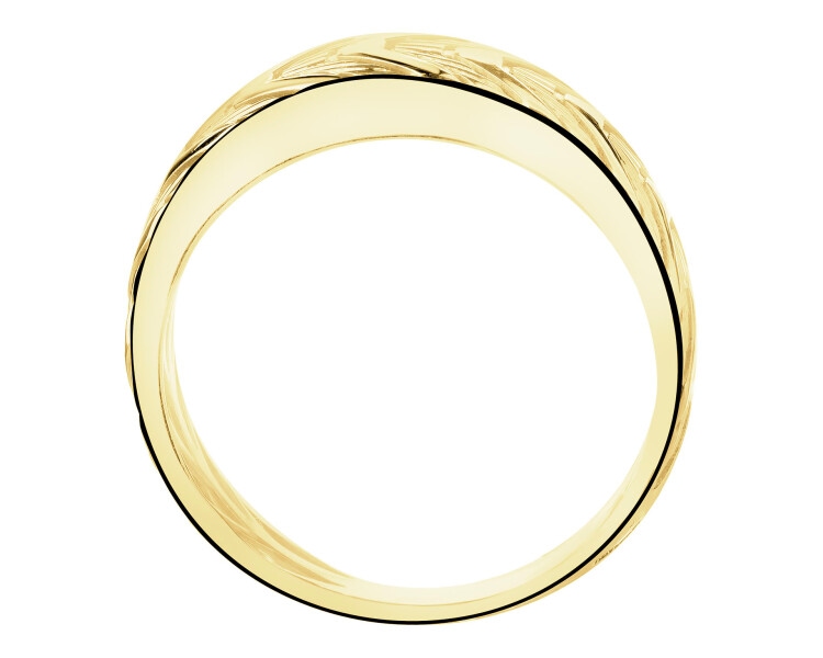 9 K Yellow Gold Band Ring
