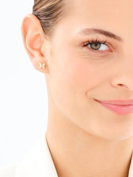 9 K Yellow Gold Earrings 