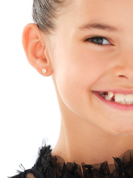 Złote kolczyki z cyrkoniami