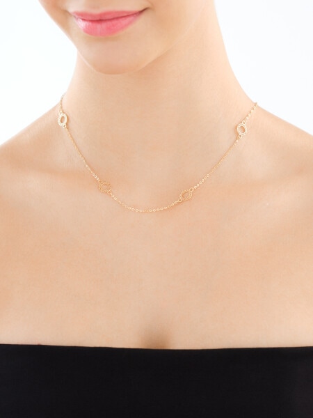 Złoty naszyjnik - rozety