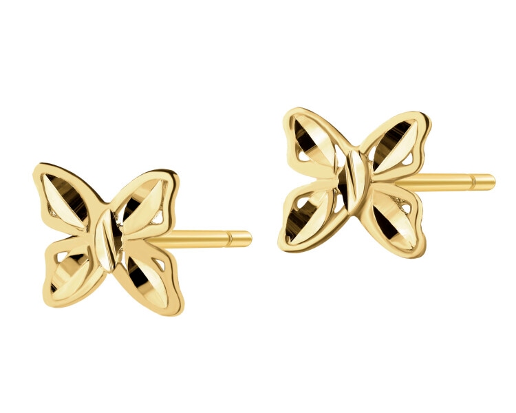 14 K Yellow Gold Earrings
