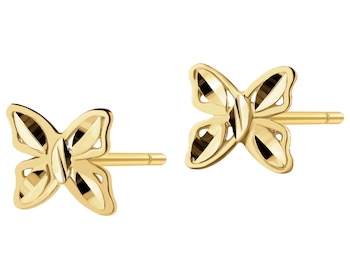 14 K Yellow Gold Earrings