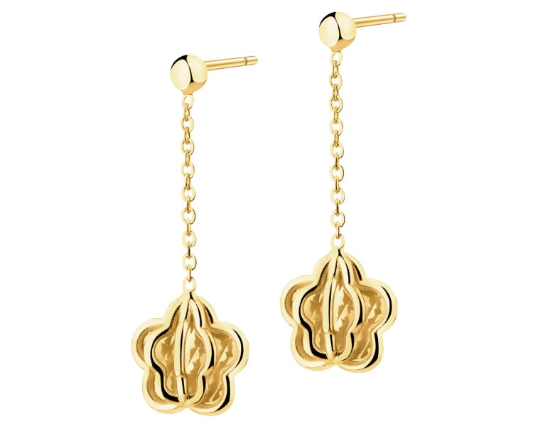14 K Yellow Gold Dangling Earring