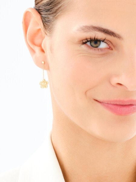 14 K Yellow Gold Dangling Earring