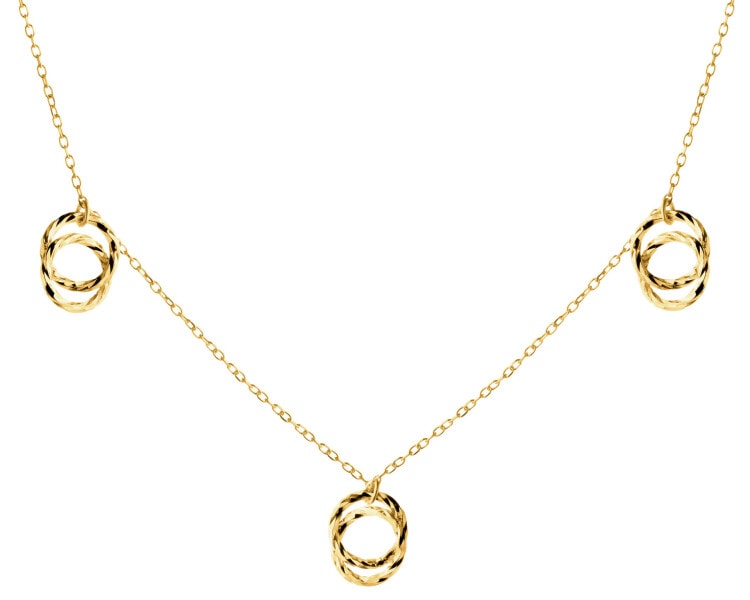 Złoty naszyjnik - koła