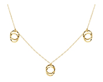 Zlatý náhrdelník - kroužky