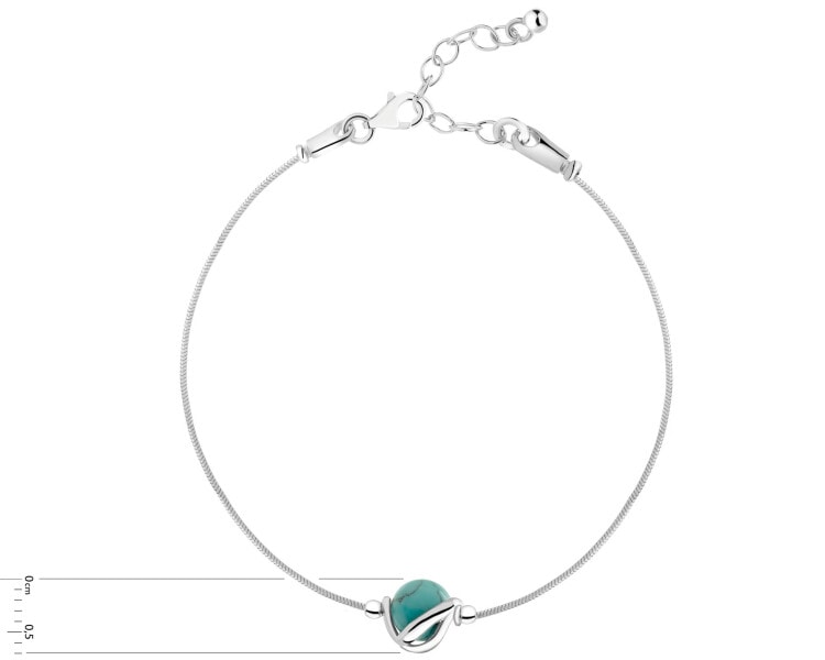 Rhodium Plated Silver Bracelet