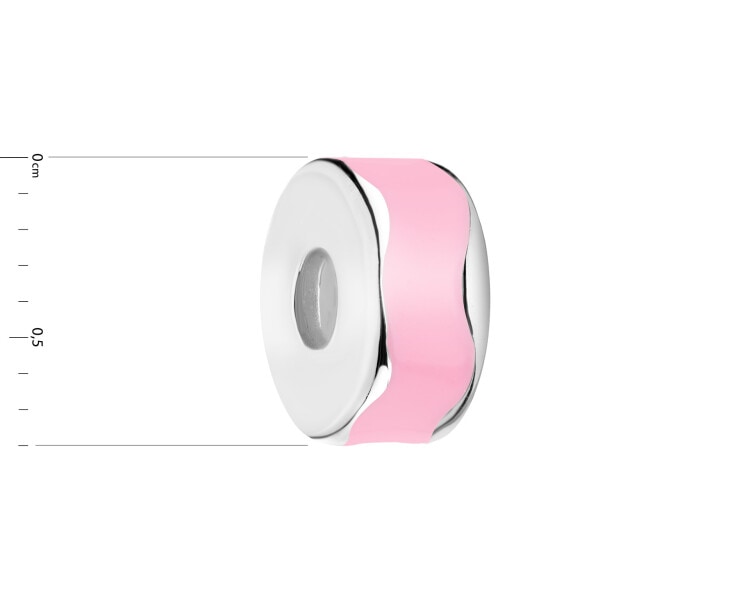 Rhodium Plated Silver Beads For Kids Stopper