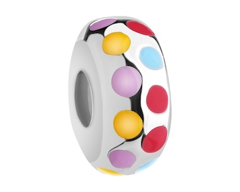 Stříbrný dětský přívěsek Beads - zarážka - se smaltem