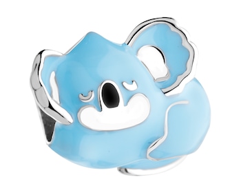 Stříbrný dětský přívěsek Beads se smaltem - koala