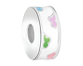 Stříbrný dětský přívěsek Beads - zarážka - se smaltem