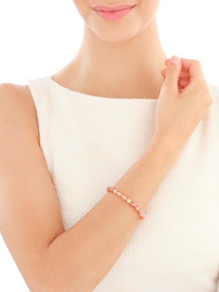 Gold-Plated Brass Bracelet with Agate