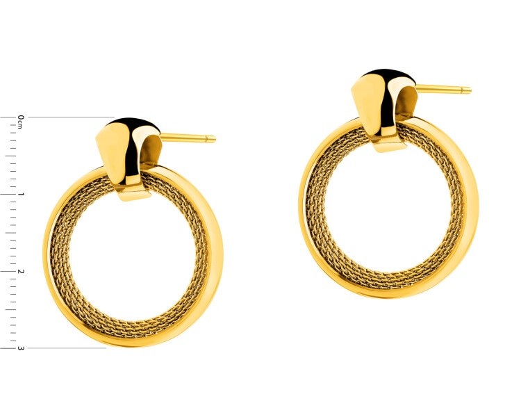 Kolczyki ze stali szlachetnej - koła