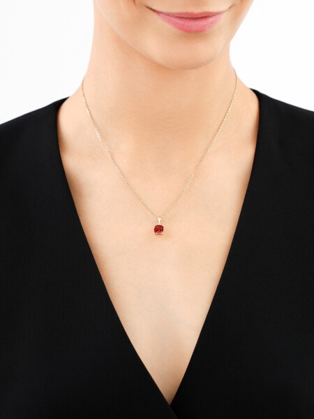 14 K Rhodium-Plated Yellow Gold Pendant  - fineness 14 K