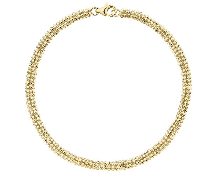 Złota bransoletka - kulki