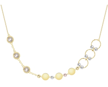 Złoty naszyjnik z cyrkoniami