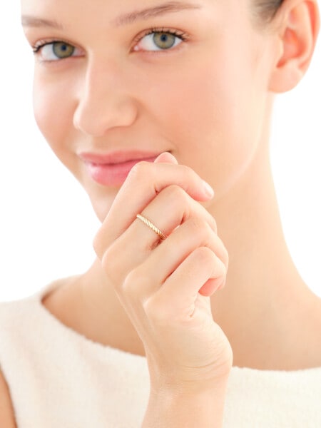 14 K Yellow Gold Band Ring