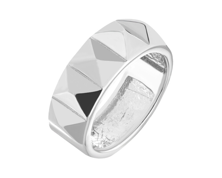 Rhodium Plated Silver Ring 
