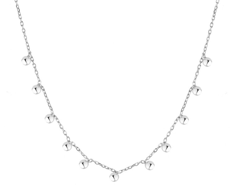 Rhodium Plated Silver Necklace
