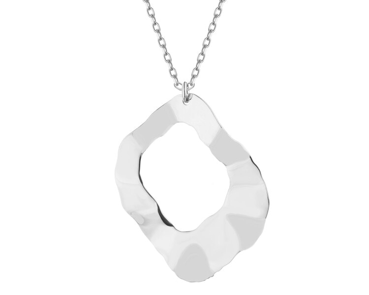 Rhodium Plated Silver Necklace