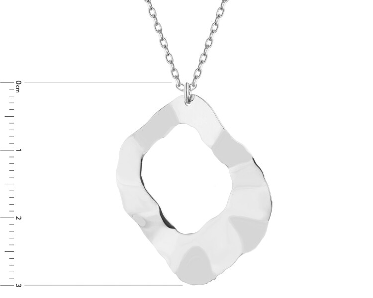 Rhodium Plated Silver Necklace