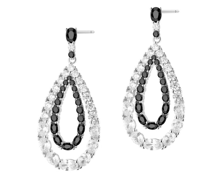 Kolczyki srebrne z cyrkoniami