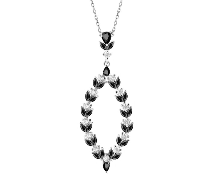 Zawieszka srebrna z cyrkoniami