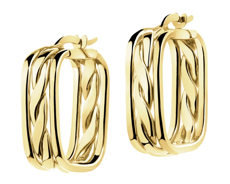 9 K Yellow Gold Dangling Earring