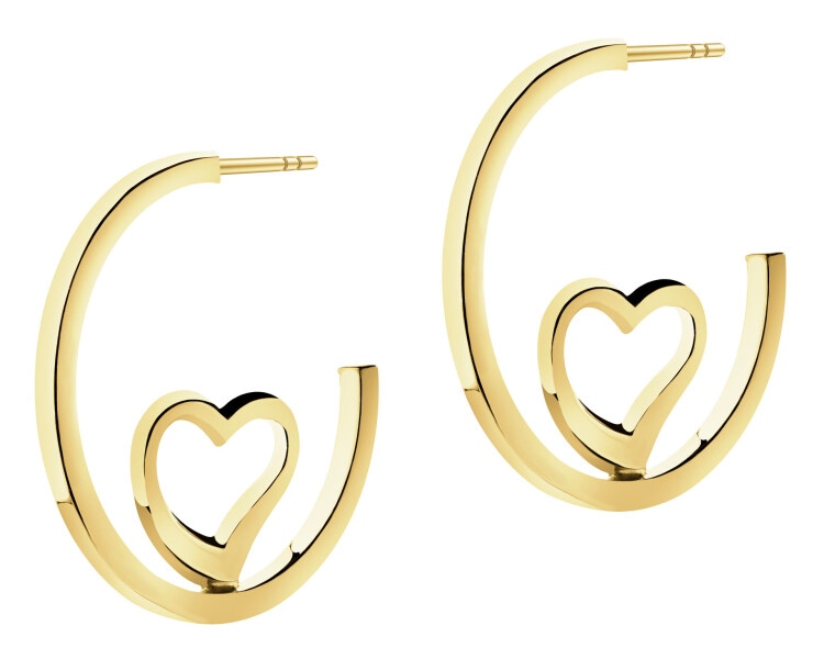 9 K Yellow Gold Hoop Earring 
