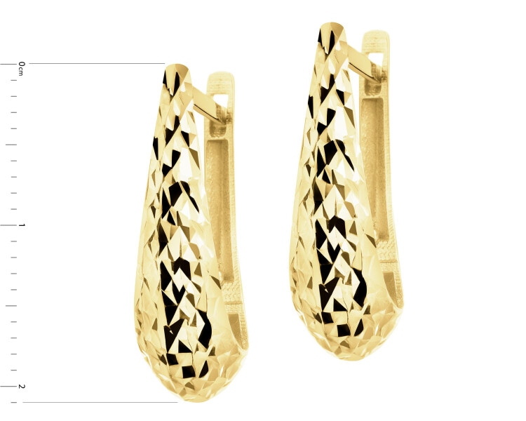 14 K Yellow Gold Earrings