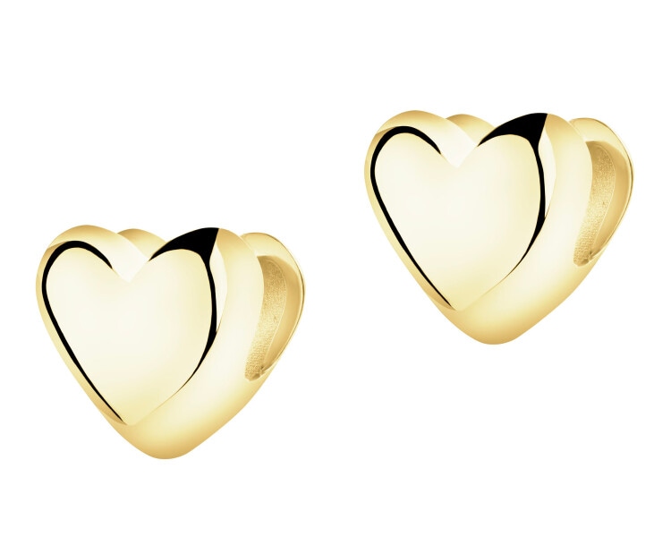 9 K Yellow Gold Earrings 