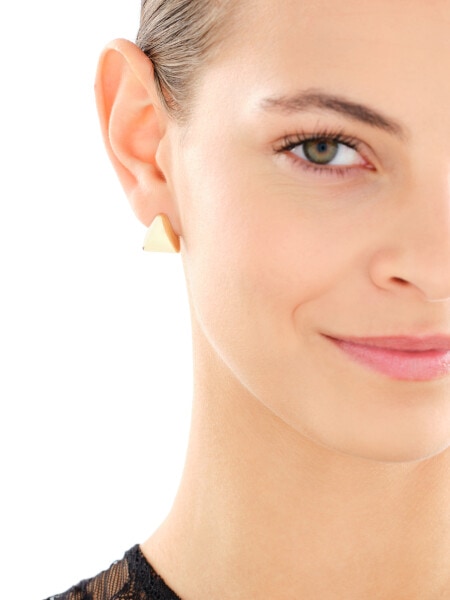 Złote kolczyki - trójkąty