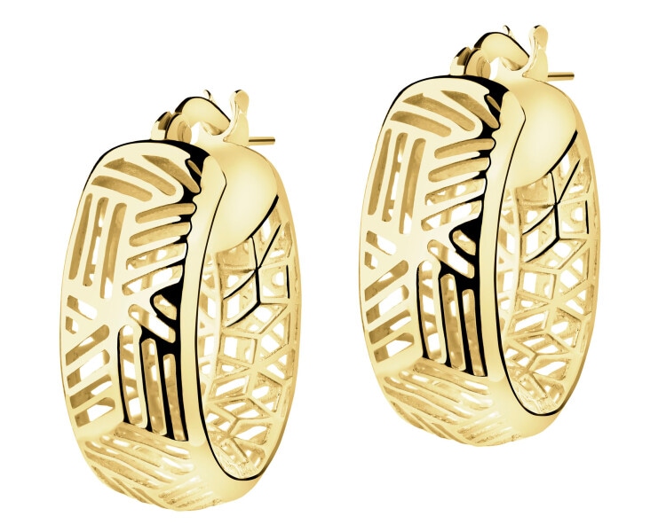 9 K Yellow Gold Hoop Earring 