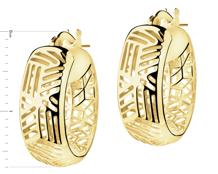 Złote kolczyki - koła