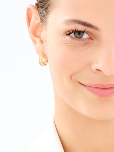 9 K Yellow Gold Hoop Earring 