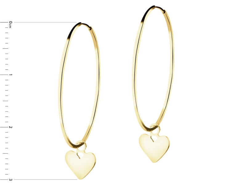 9 K Yellow Gold Hoop Earring