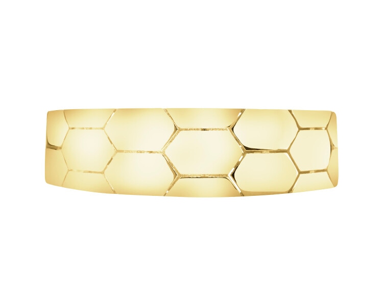 9 K Yellow Gold Band Ring