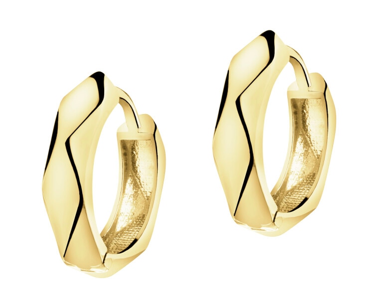 9 K Yellow Gold Hoop Earring