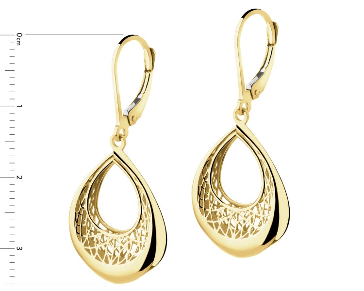 14 K Yellow Gold Dangling Earring