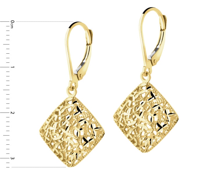 14 K Yellow Gold Dangling Earring