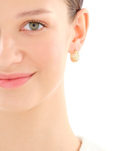 14 K Yellow Gold Hoop Earring