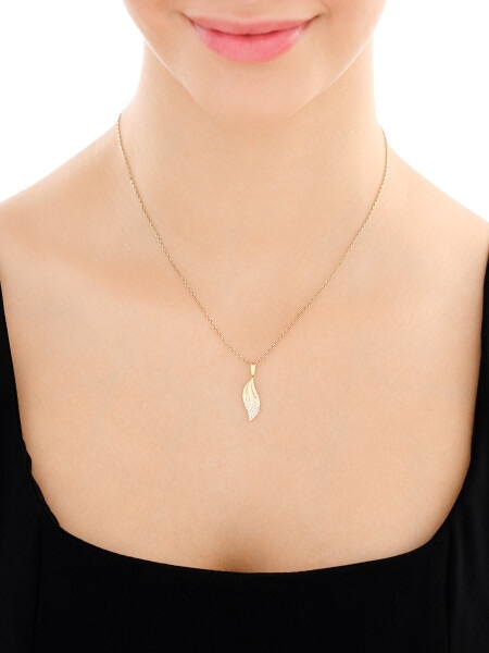 14 K Yellow Gold Set with Cubic Zirconia