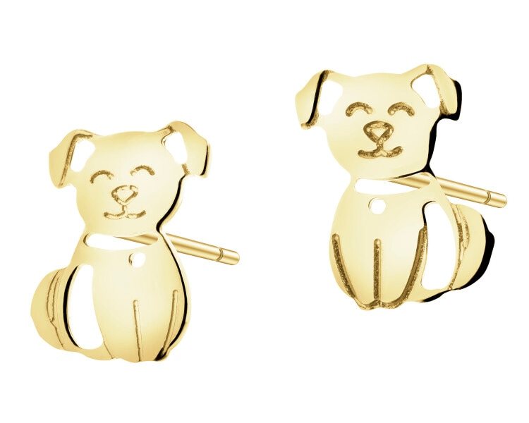 Złote kolczyki - pieski