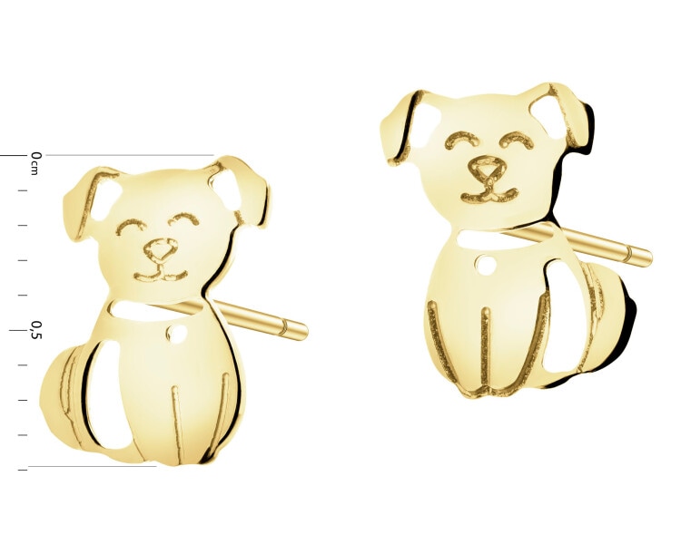 Złote kolczyki - pieski